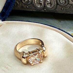 Vintage Crystal Statement Ring